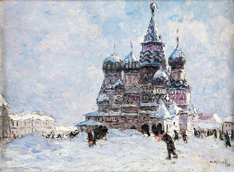 Nikolay Nikanorovich Dubovskoy Red Square Sweden oil painting art